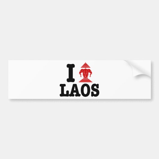 I Erawan (Love) Laos Bumpersticker (Voorkant)
