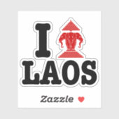 I Erawan (Love) Laos Sticker (Vel)