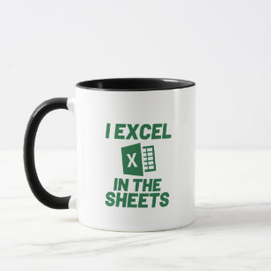 I Excel in de vellen Spreadshee Funny Accountant Mok