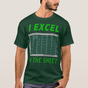 I Excel op het blad T-shirt
