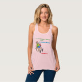 I exercise because I love my body customizable Tanktop (Volledige Voorkant)