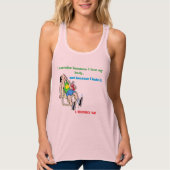I exercise because I love my body customizable Tanktop (Voorkant)