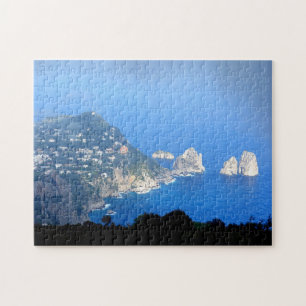 i Faraglioni rocks Capri Island, Zuid-Italië Legpuzzel