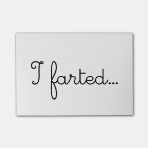 I Fart Fart Farts Farting I Love Farming LOL WTF Post-it® Notes