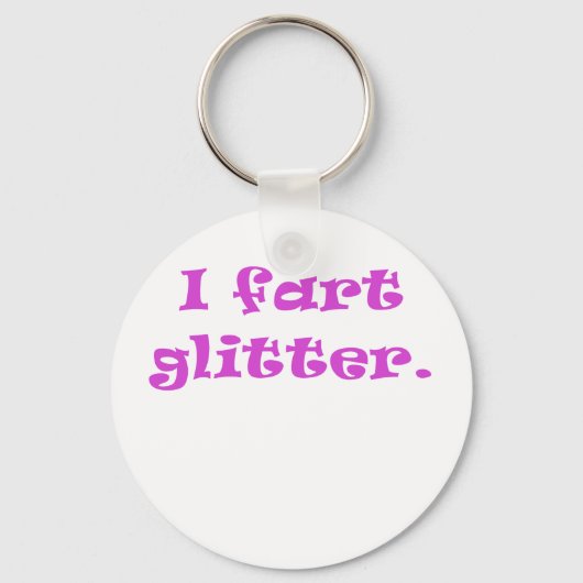 I Fart Glitter Sleutelhanger (Voorkant)