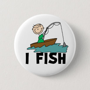 I Fish Stick Figuur Button