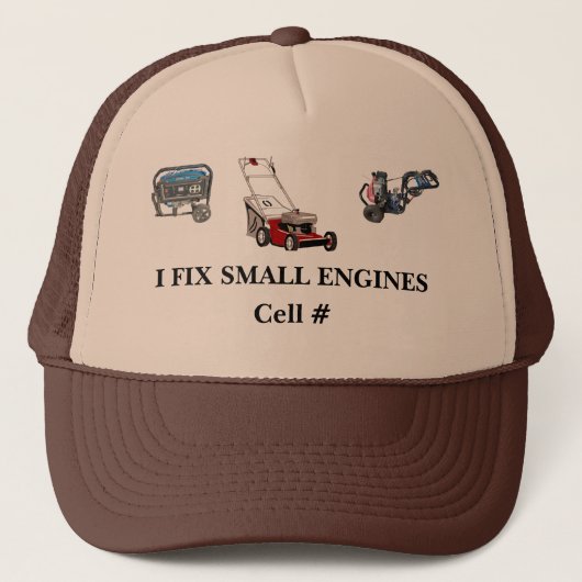 I Fix Small Engines Trucker Pet (Voorkant)