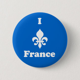 I Fleur-de-Lis France Button