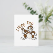 I Fling Poo Briefkaart (Staand voorkant)