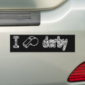 I [fluiten] Derby Bumpersticker (Op auto)