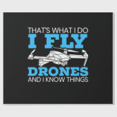I Fly Drones Cadeaupapier (Vlak)