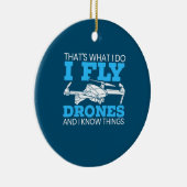 I Fly Drones Keramisch Ornament (Rechts)