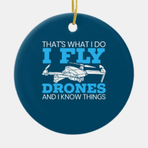 I Fly Drones Keramisch Ornament
