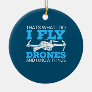 I Fly Drones Keramisch Ornament