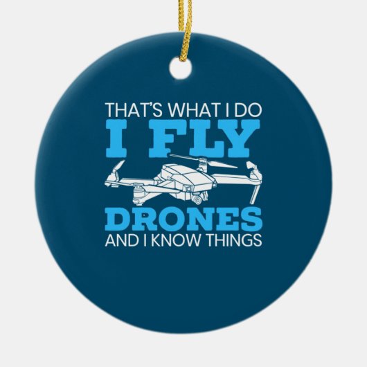 I Fly Drones Keramisch Ornament (Voorkant)