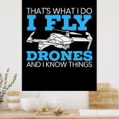 I Fly Drones Poster (Keuken)