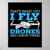 I Fly Drones Poster (Voorkant)