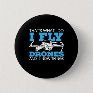 I Fly Drones Ronde Button 5,7 Cm