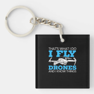 I Fly Drones Sleutelhanger