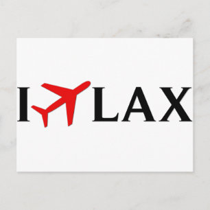 I Fly LAX - Los Angeles International Airport Briefkaart