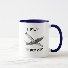I Fly PC12 — Pilot Coffee Mok