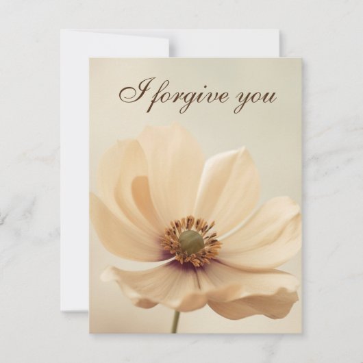i forgive you flower kaart (Voorkant)
