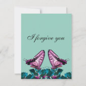 i forgive you rainbow butterfly kaart (Voorkant)