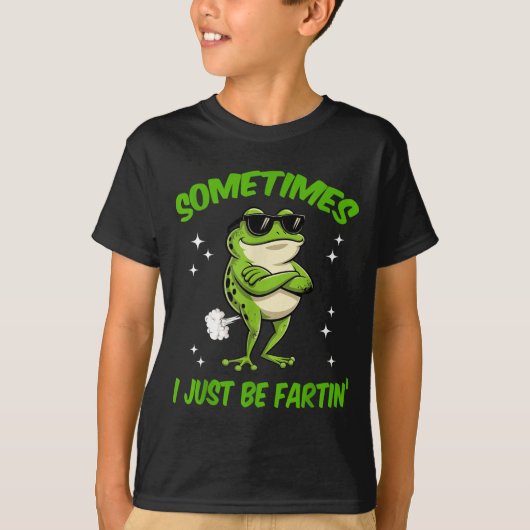 I Frog Sometimes Embarrassing Just Farting Smile T-shirt (Voorkant)