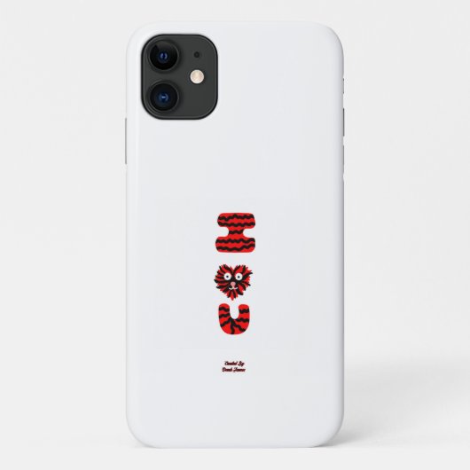 I Fuzzy U Apple iPhone 11 Coque (Dos)