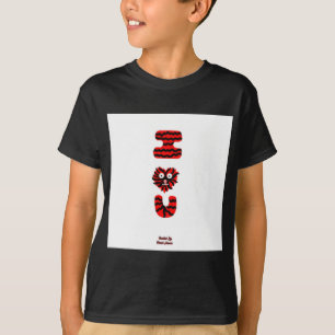 I Fuzzy U Boys Zwart Basic T-Shirt