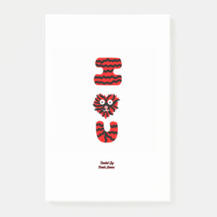 I Fuzzy U Post-it Notes (10,2 cm x 15,2 cm)