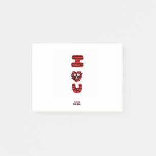 I Fuzzy U Post-it Notes (10,2 cm x 7,6 cm)