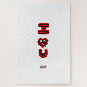 I Fuzzy U Puzzel (50,8 cm x 76,2 cm)