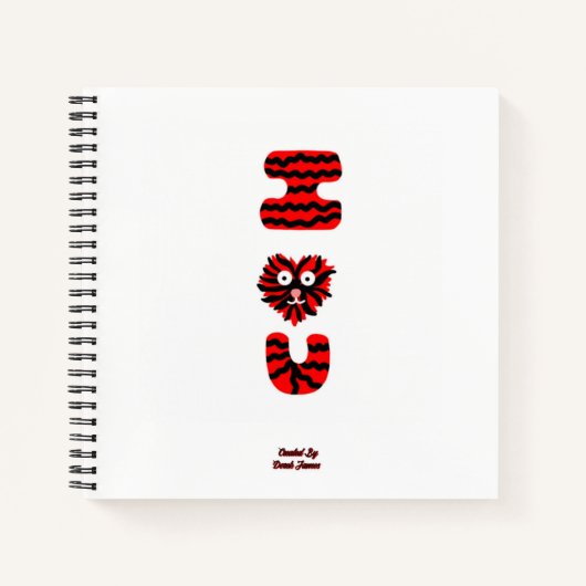 I Fuzzy U Spiral Carnet (Devant)