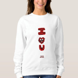 I Fuzzy U Sweatshirt voor dames