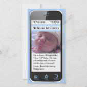 i Gary Faire-part de naissance moderne (Devant)