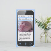 i Gary Faire-part de naissance moderne (Debout devant)