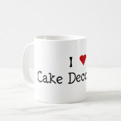 I gâteau de coeur décorant la tasse (Devant gauche)