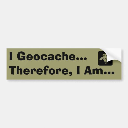 I Geocache Bumpersticker (Voorkant)
