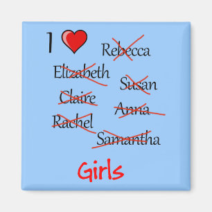 "I & Girls" Magneet