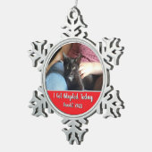 I Got Adopted Today Snowflake Framed Ornament  (Rechts)