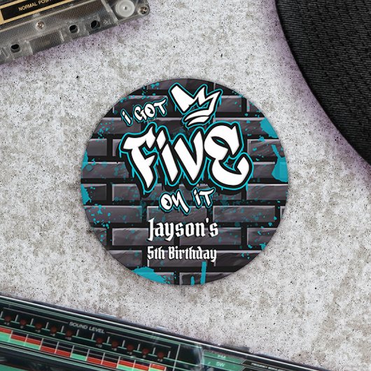 I Got Five on It Ronde Sticker