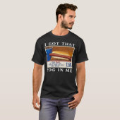 I Got That Dog In Me, Funny Hot Dog Combo T-shirt (Voorkant volledig)