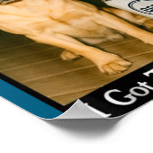 I Got That Dog In Me Funny Retriever Smoking Beer  Poster (Hoek)