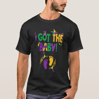 I Got The Baby Mardi Gras Pregnancy Announcement O T-shirt