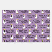 I GOT YOU A PRESENT! shouty chicken Inpakpapier Vel (Voorkant 2)