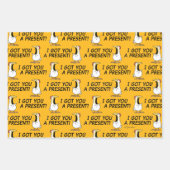 I GOT YOU A PRESENT! shouty chicken Inpakpapier Vel (Voorkant 3)