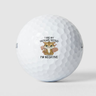 I had m'n geduld getest en m negative golfballen