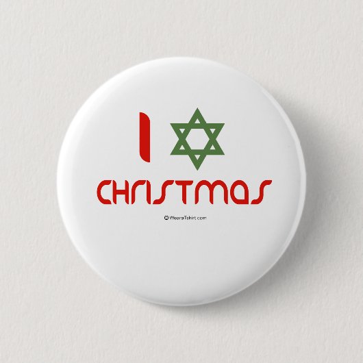 I Hanukkah kerstgroen Ronde Button 5,7 Cm (Voorkant)