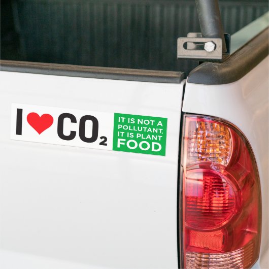 I Harde CO2-Bumpersticker Bumpersticker (Op Truck)